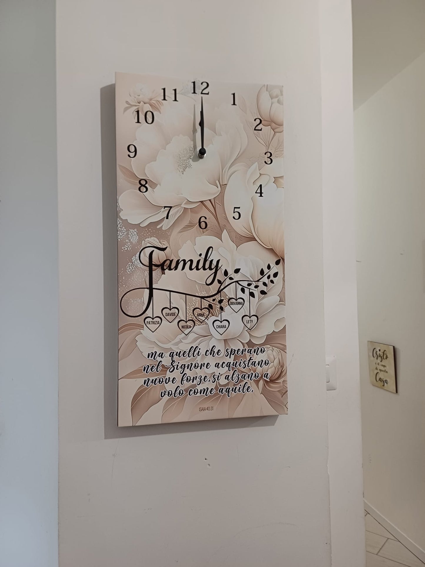 orologio da parete famiglia