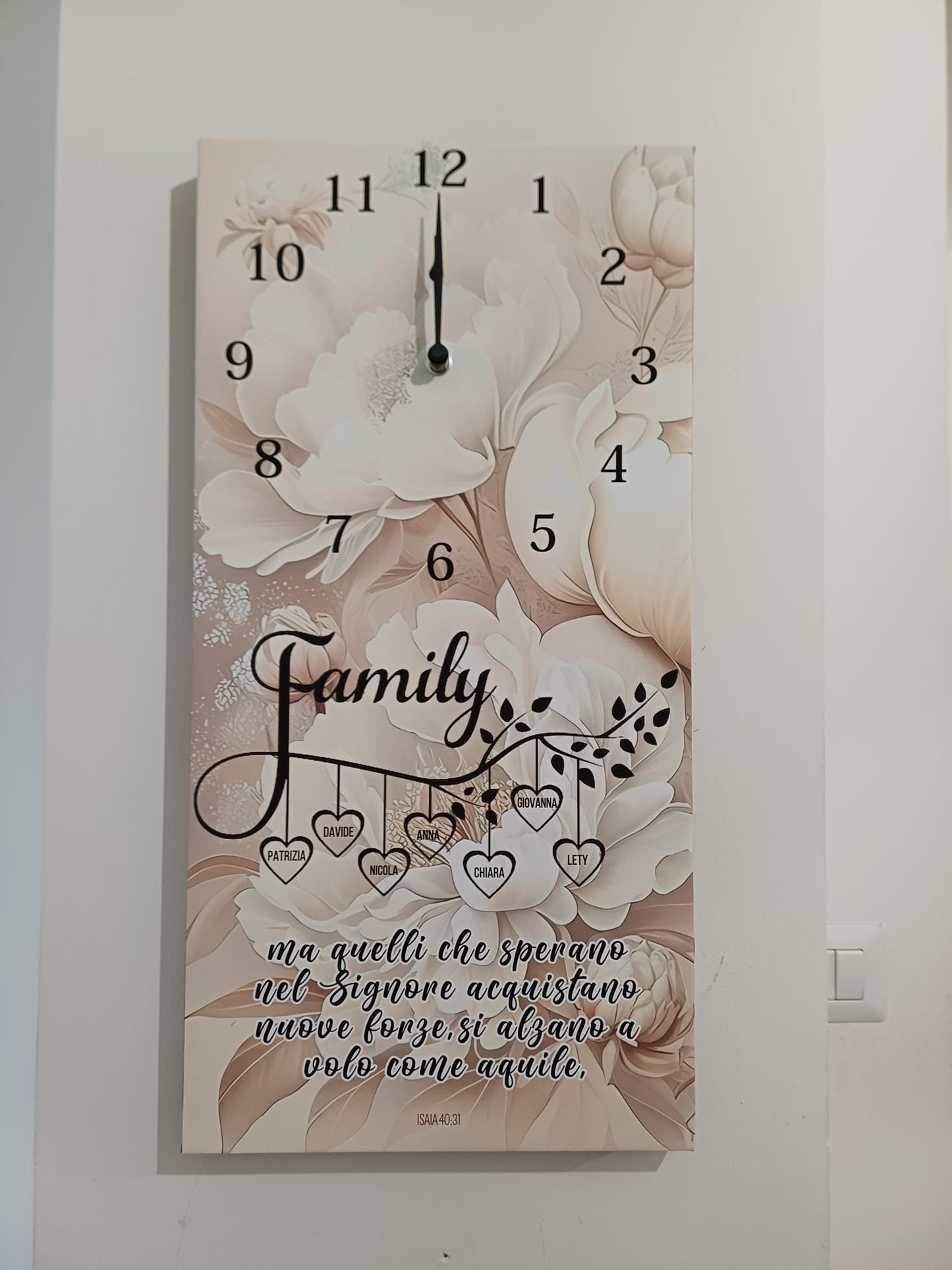 orologio da parete famiglia