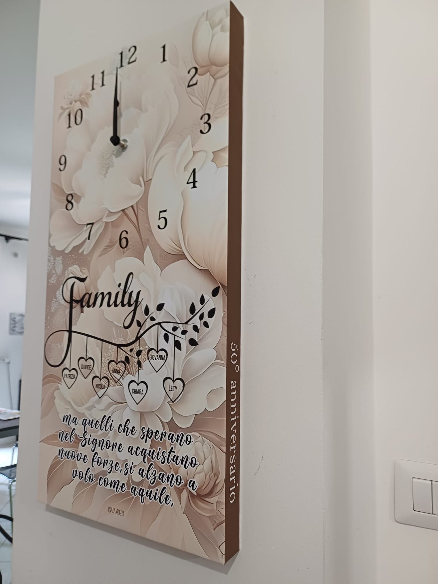 orologio da parete famiglia