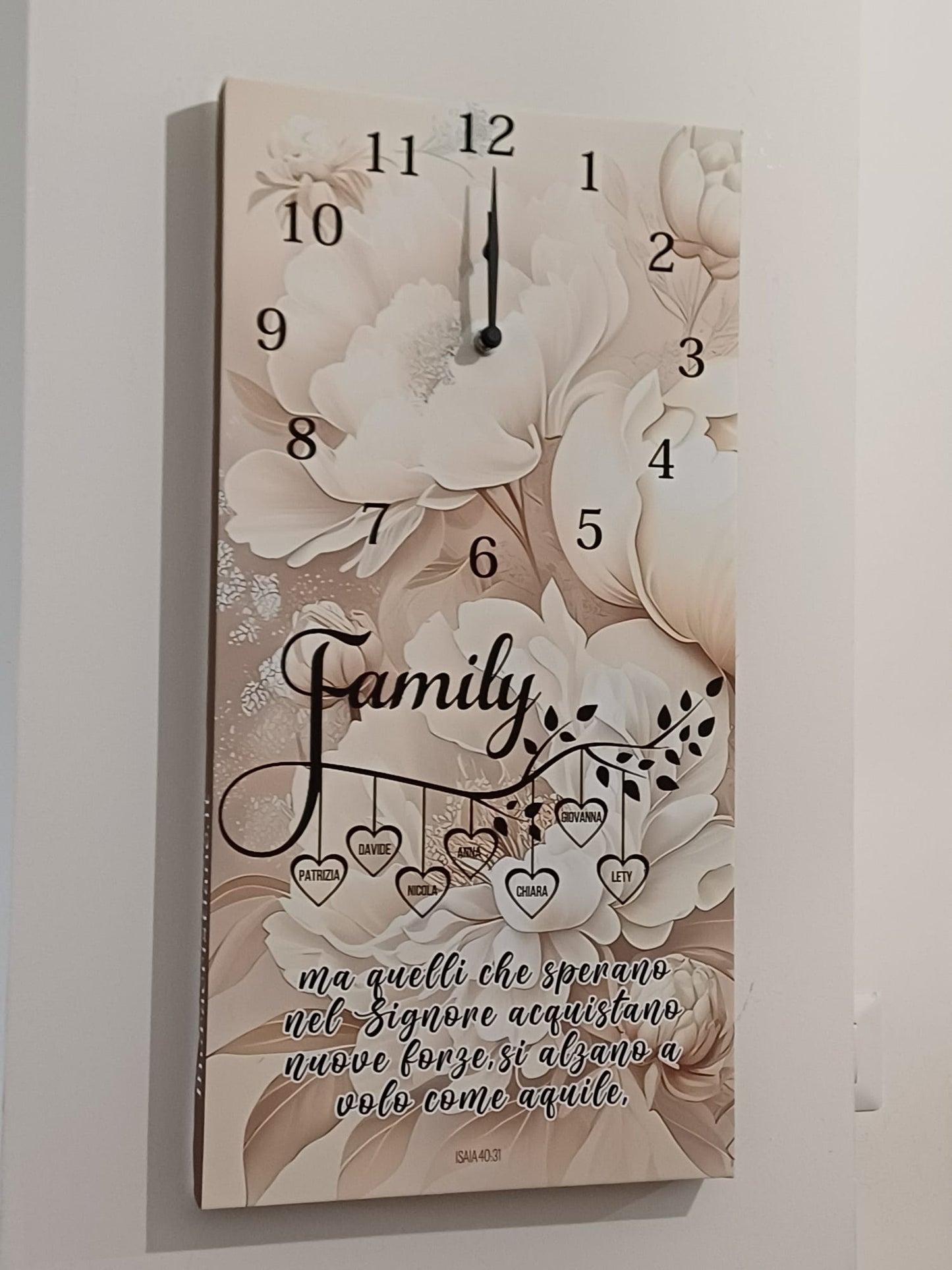 orologio da parete famiglia