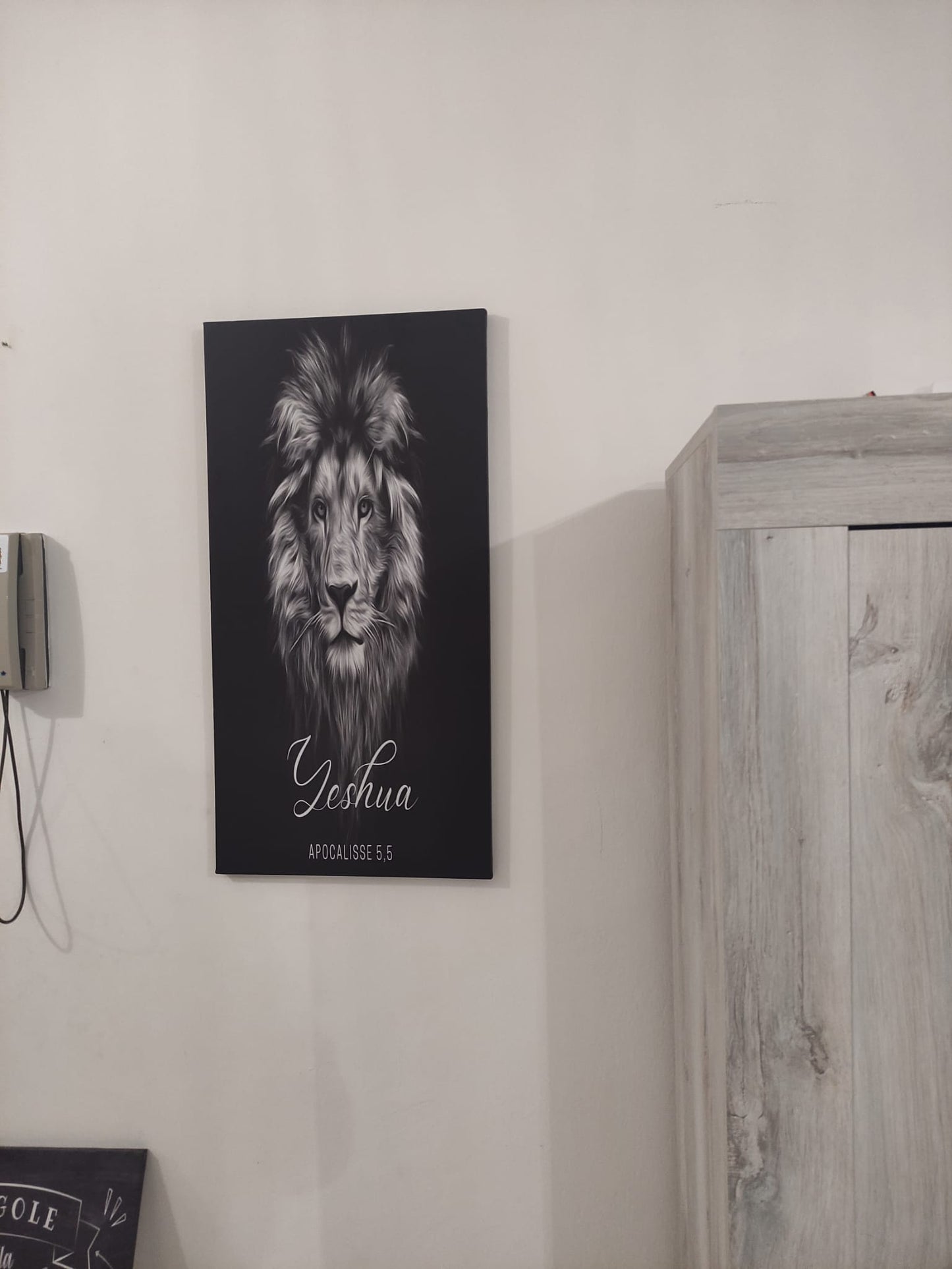 quadro in tela varie misure "YESHUA" Apocalisse 5,5 leone