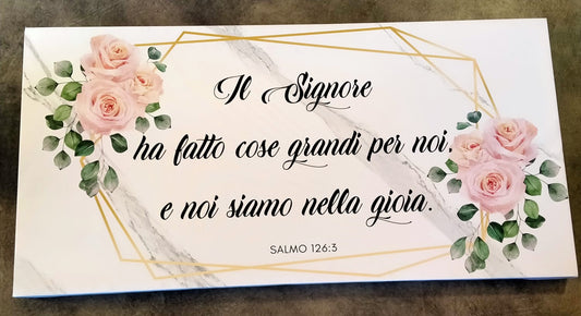 stampa su tela tela Salmo 126:5