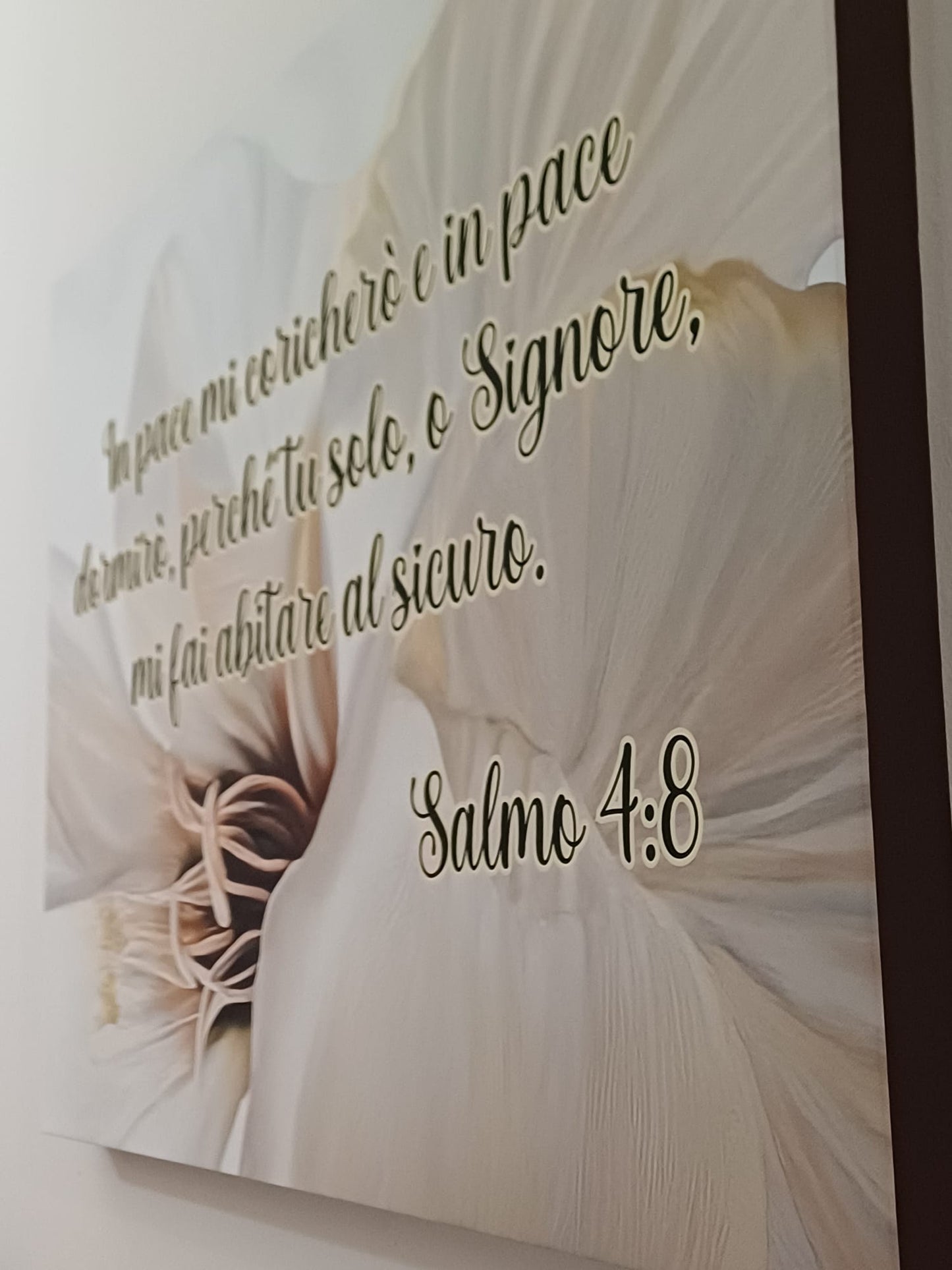 Stampa su tela Salmo 4:8