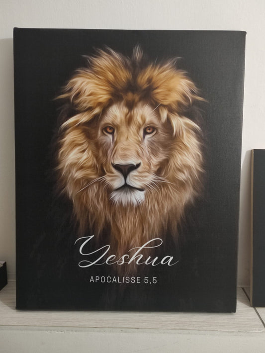 quadro in tela varie misure quadro   "YESHUA"  Apocalisse 5,5 leone