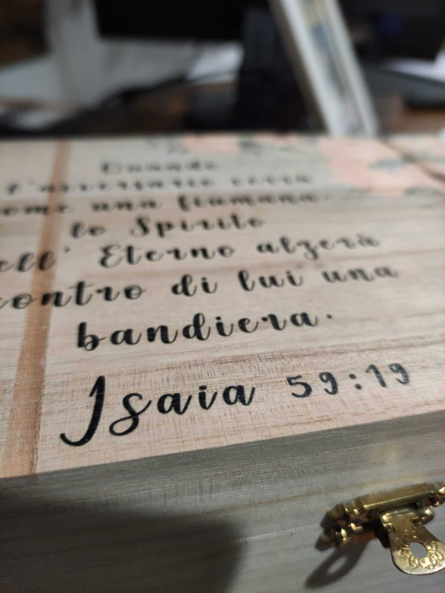 scatola personalizzazione ESTERNA E INTERNA con verso biblico o frase due misure disponibili